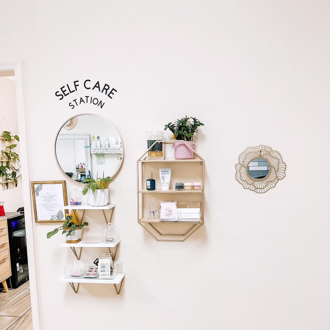Styling station at Hair Canvas Studio